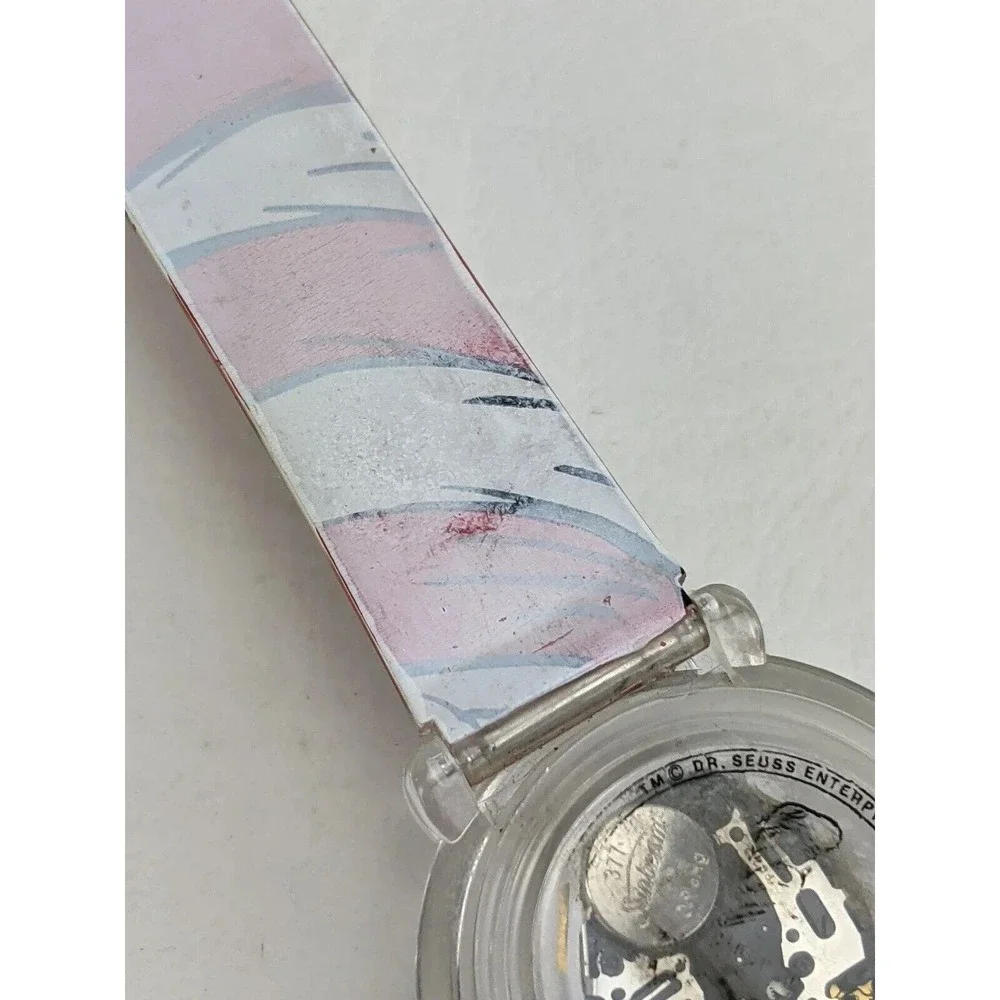 Vintage Dr. Seuss Cat in the Hat Watch Authentic T ick Tock Time Tickers - Picture 6 of 9